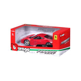 18-26003 Bburago Ferrari R&P - Ferrari 458 Italia, rossa - Scala 1:43